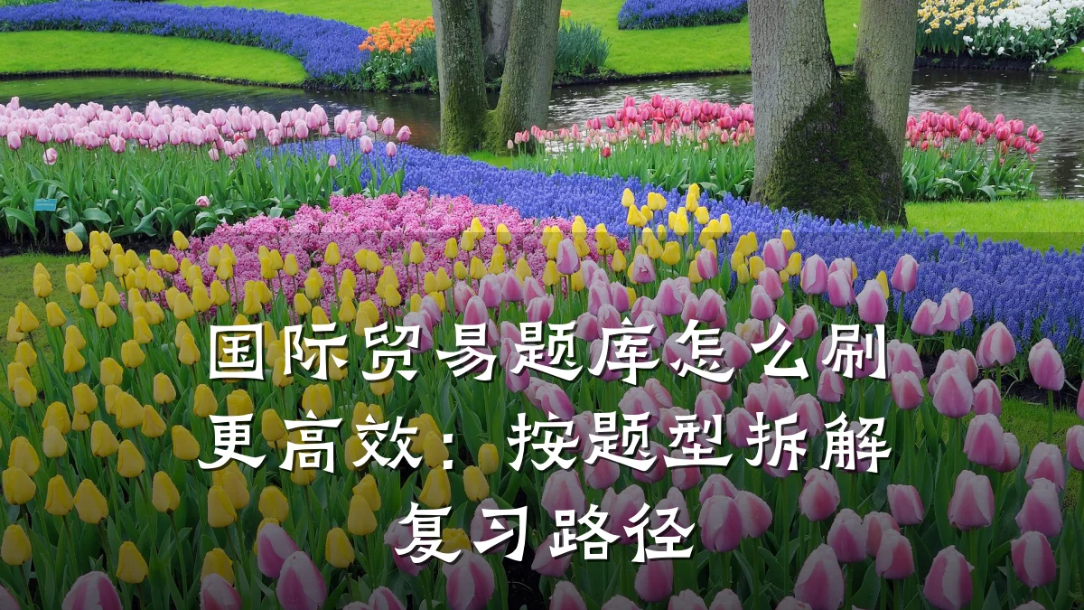 国际贸易题库怎么刷更高效:按题型拆解复习路径