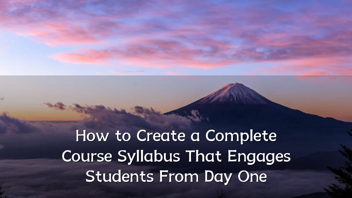 How to Create a Complete Course Syllabus That Engages Students From Day One