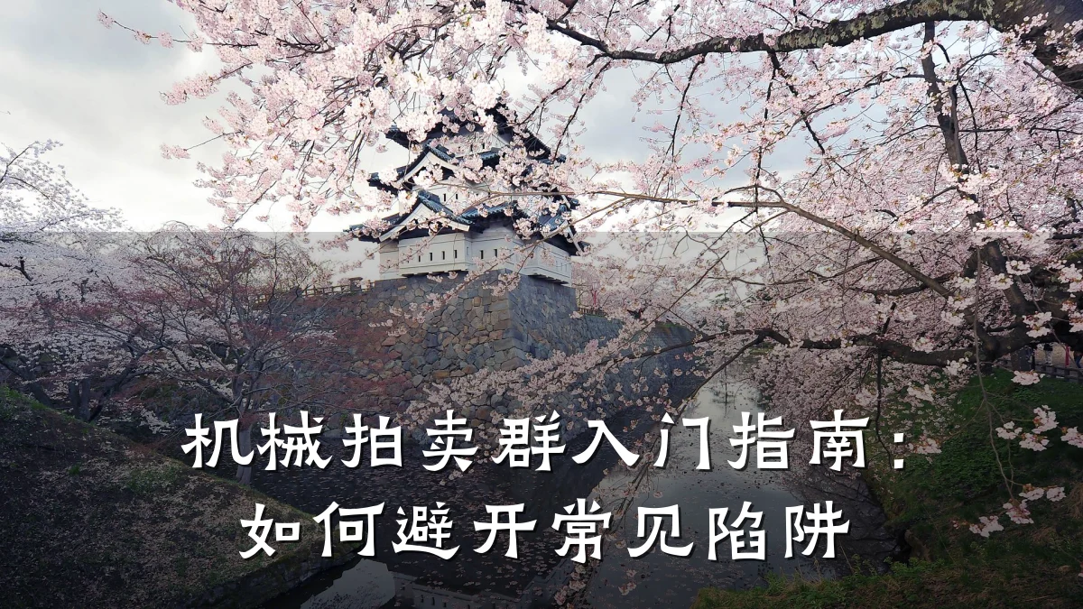 机械拍卖群入门指南:如何避开常见陷阱